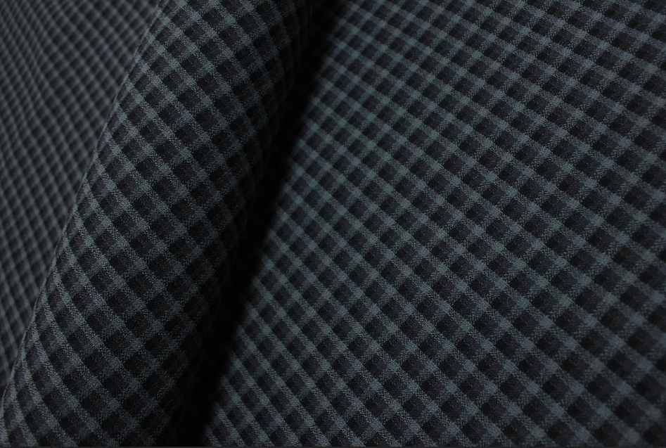 Mercedes W124 Sportline 200E 500E Seat Karo Black Check Car Upholstery Fabric Lining - No Foam - 59" - 150CM - Seat Check , Automobile