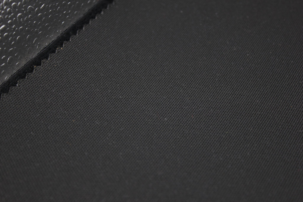 Tela negra para interiores de automóviles: alta elasticidad y durabilidad (ancho: 170 cm) con respaldo de espuma y fieltro.