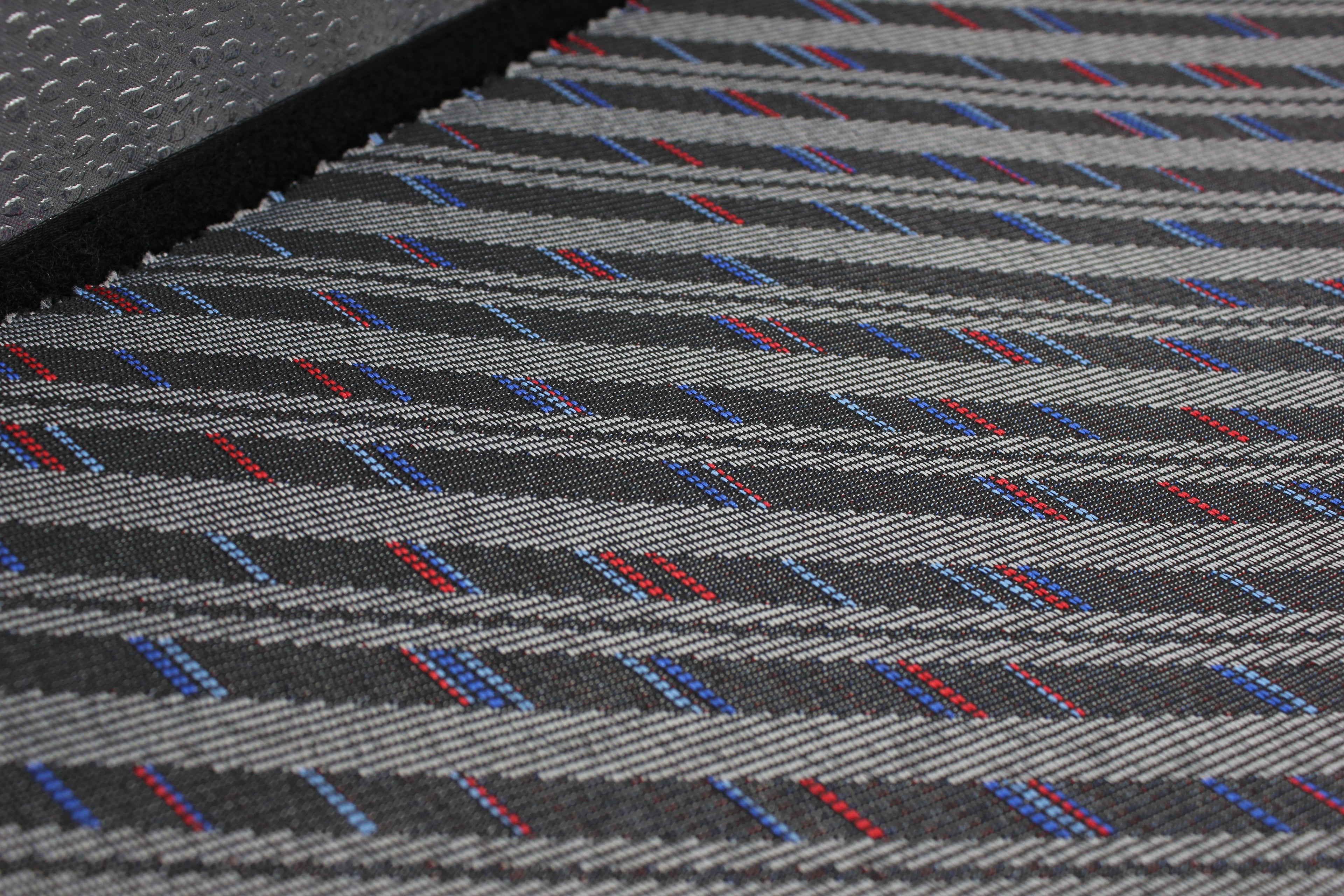 Tecido para estofos de automóveis BMW e Opel, cinzento - Insignia, Astra, Corsa, Mokka - Espuma de 3 mm - 150 cm (59") - Ideal para bancos, interiores e automóveis.