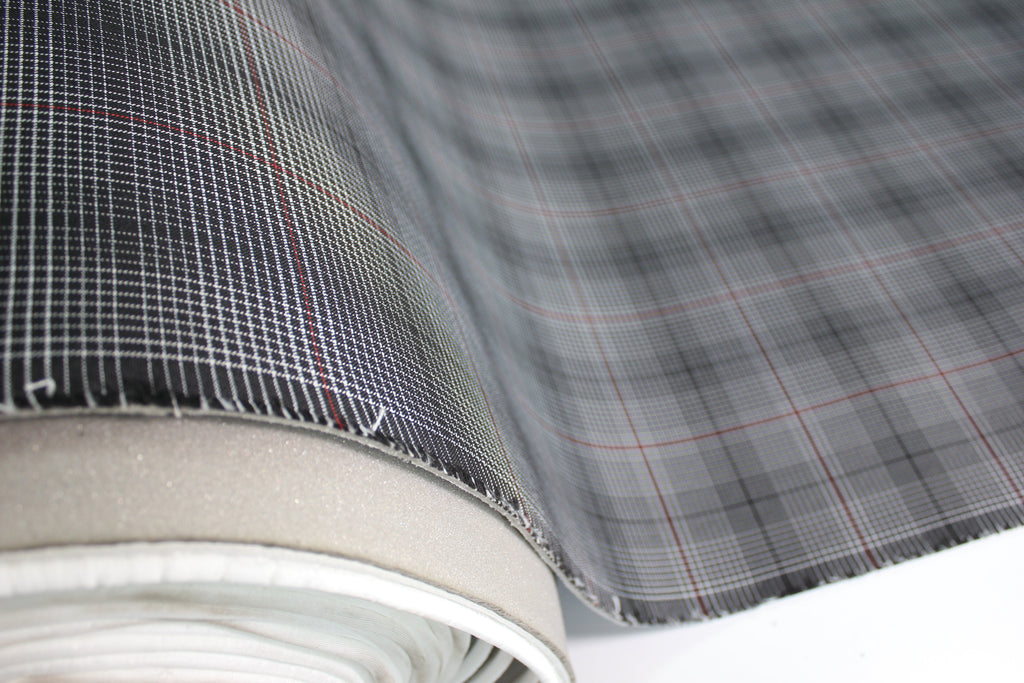 GTI MK8 Plaid Car Upholstery Fabric - VW Golf  - 59" - 150CM - Tartan 2024- Ideal for Seat, Interior, Automobile- - 3.5mm Foam Laminated