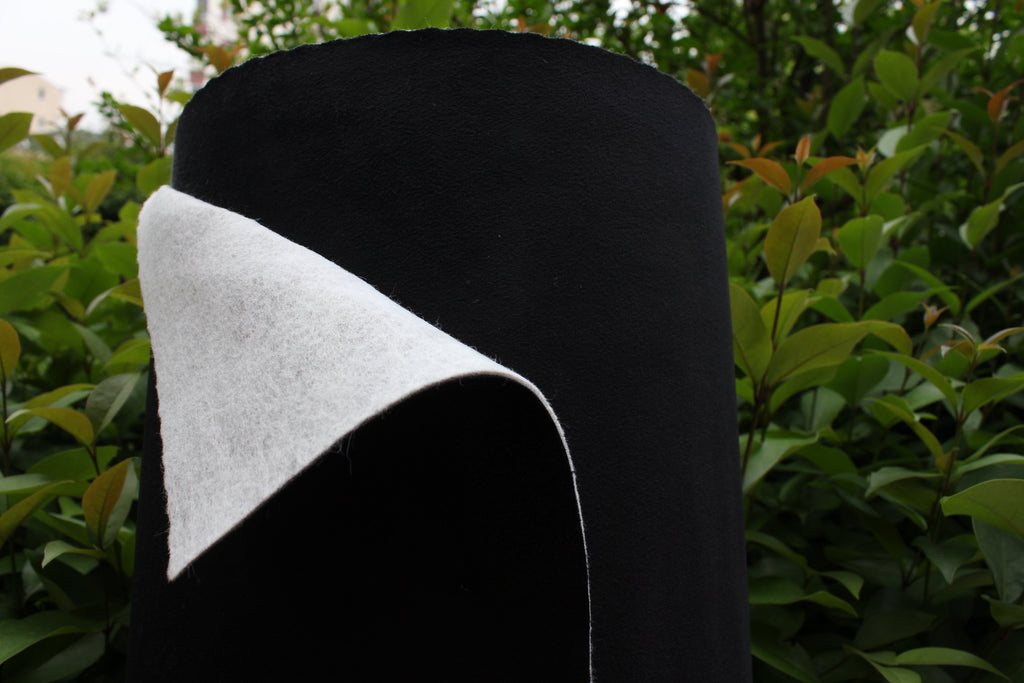 Tela de gamuza negra para tapizado de techo con respaldo de espuma y fieltro, 150 cm (59") de ancho. Realza el interior de tu coche | Ideal para tapicería y techo corredizo.