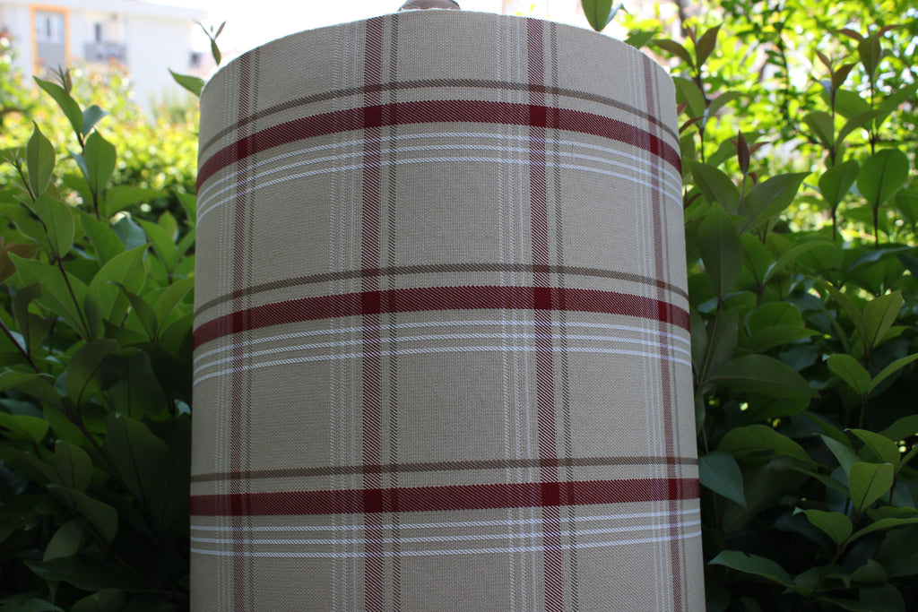 Tecido xadrez bege GTI para estofos de automóveis - VW Golf MK7 - Espuma confortável de 3,5 mm - 150 cm - Tartan - Ideal para bancos, interior e automóvel