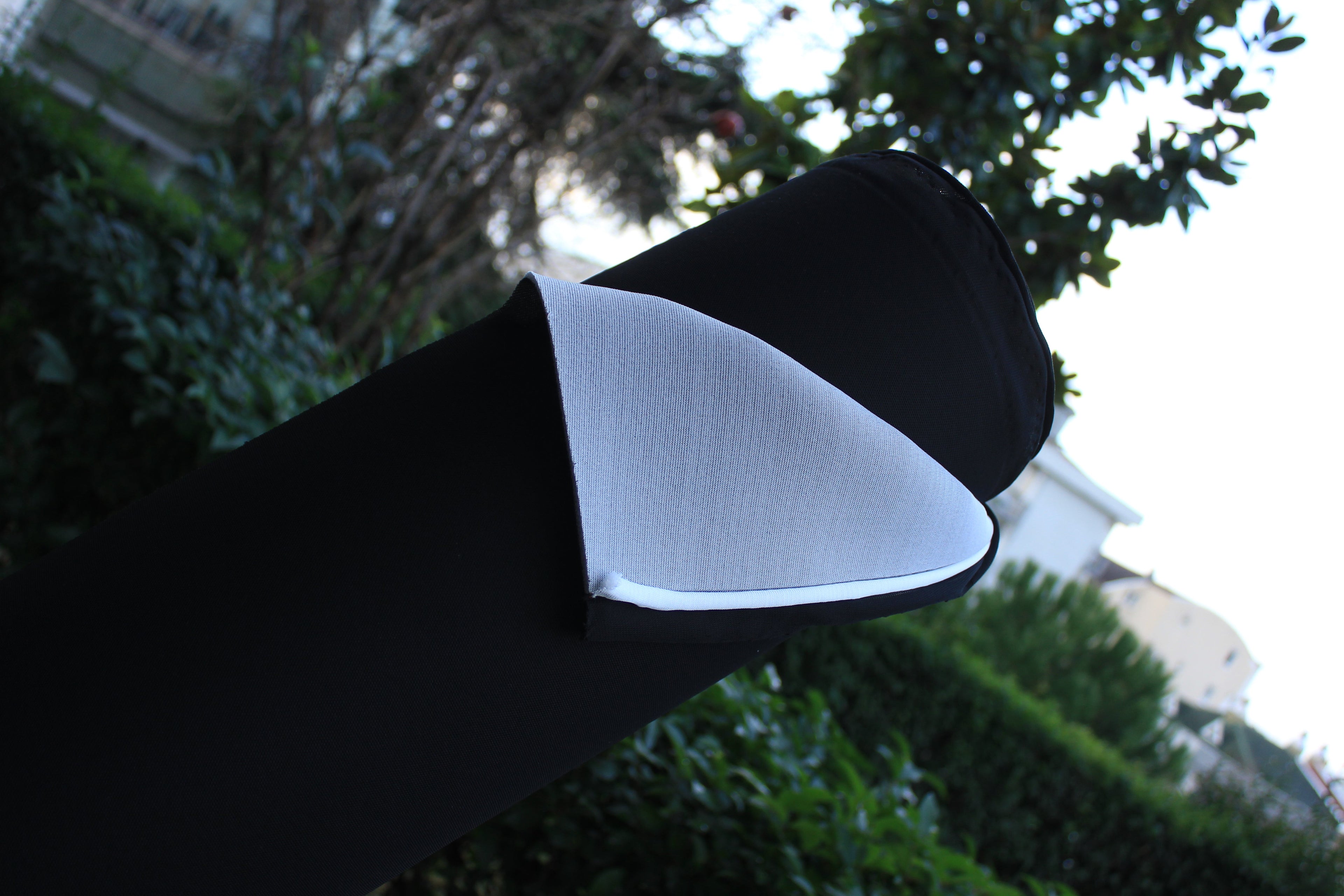 Black Automotive Interiors Fabric â?? High Elasticity and Durability (Width: 67" 170 cm) Foam & Felt Backed