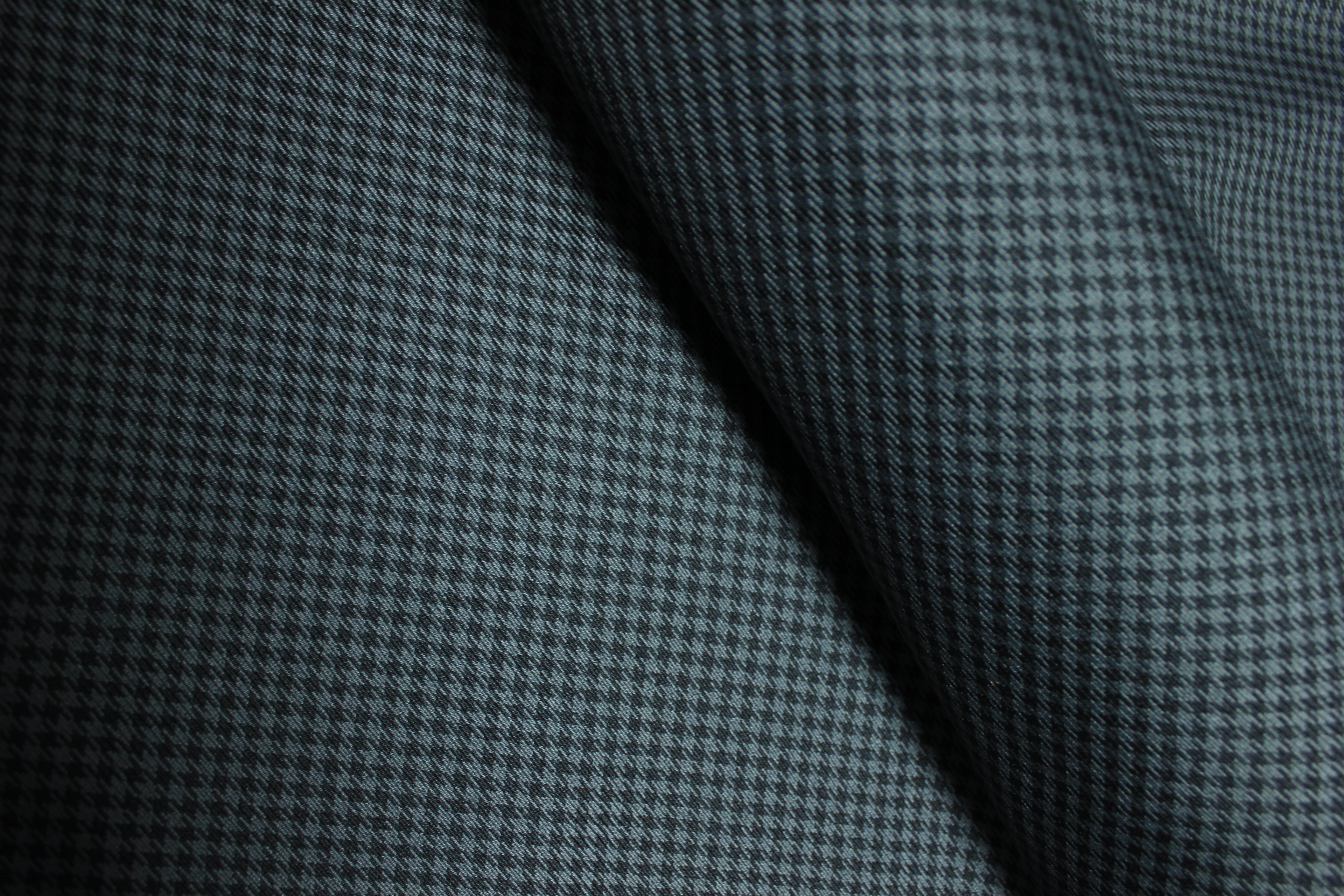 Pepita Houndstooth Car Seat Upholstery Fabric Porsche - Black Gray - BMW Seat, Interior, Automobile, Door Headliner