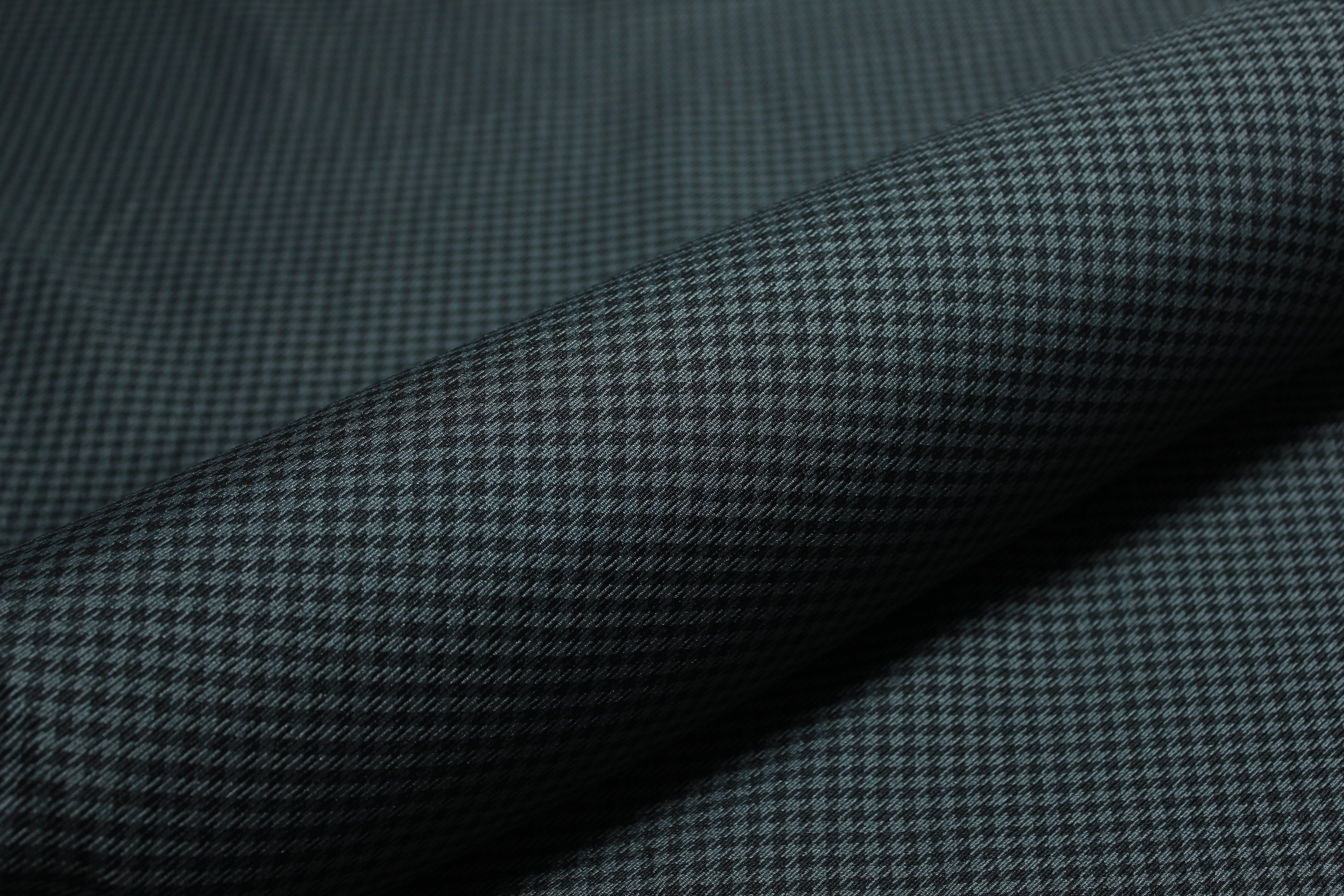 Pepita Houndstooth Car Seat Upholstery Fabric Porsche - Black Gray - BMW Seat, Interior, Automobile, Door Headliner