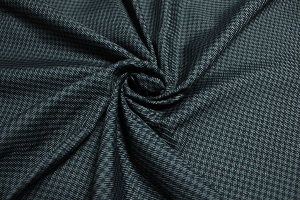 Pepita Houndstooth Car Seat Upholstery Fabric Porsche - Black Gray - BMW Seat, Interior, Automobile, Door Headliner