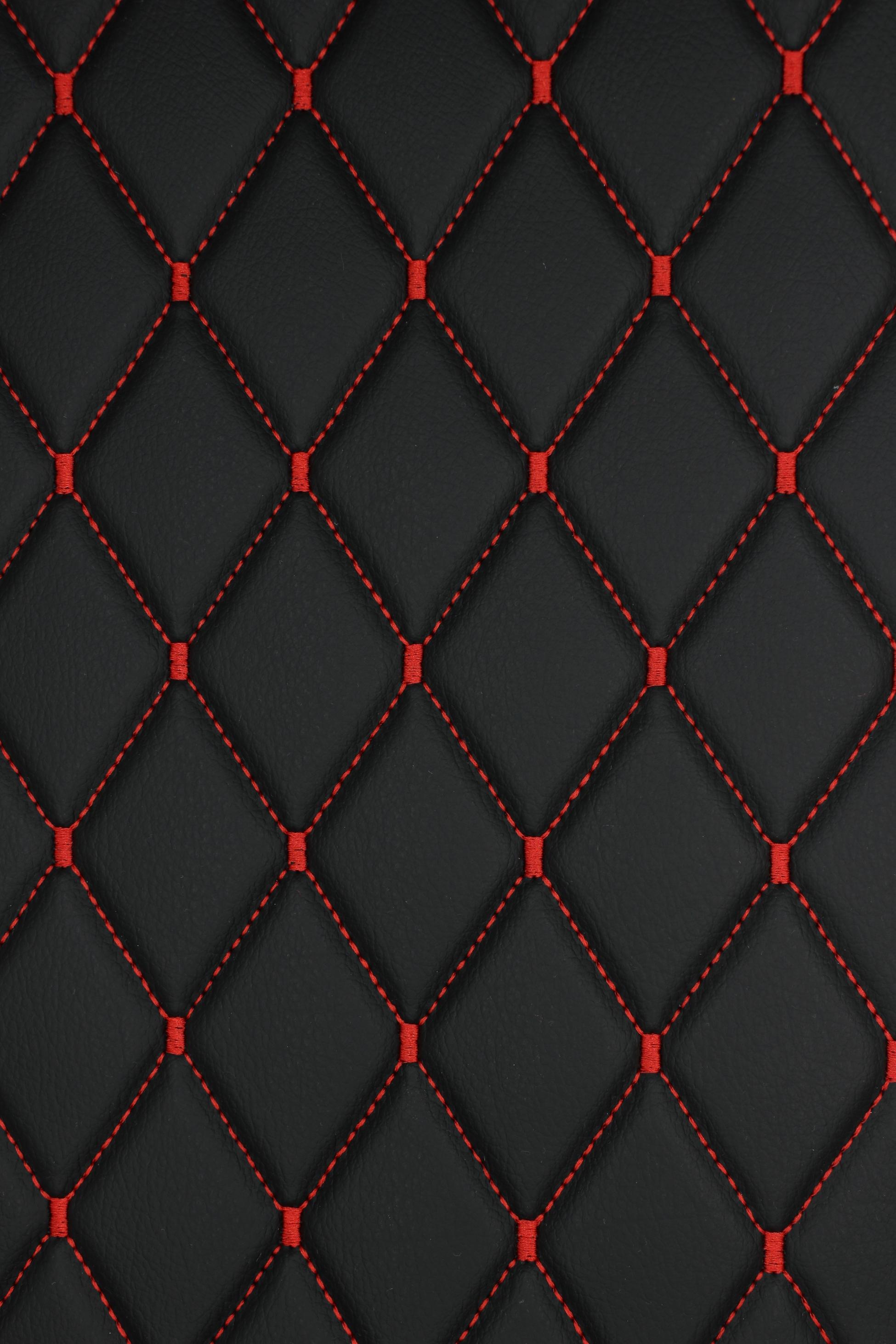 diamond-red-quilted-black-faux-leather-car-upholstery-fabric