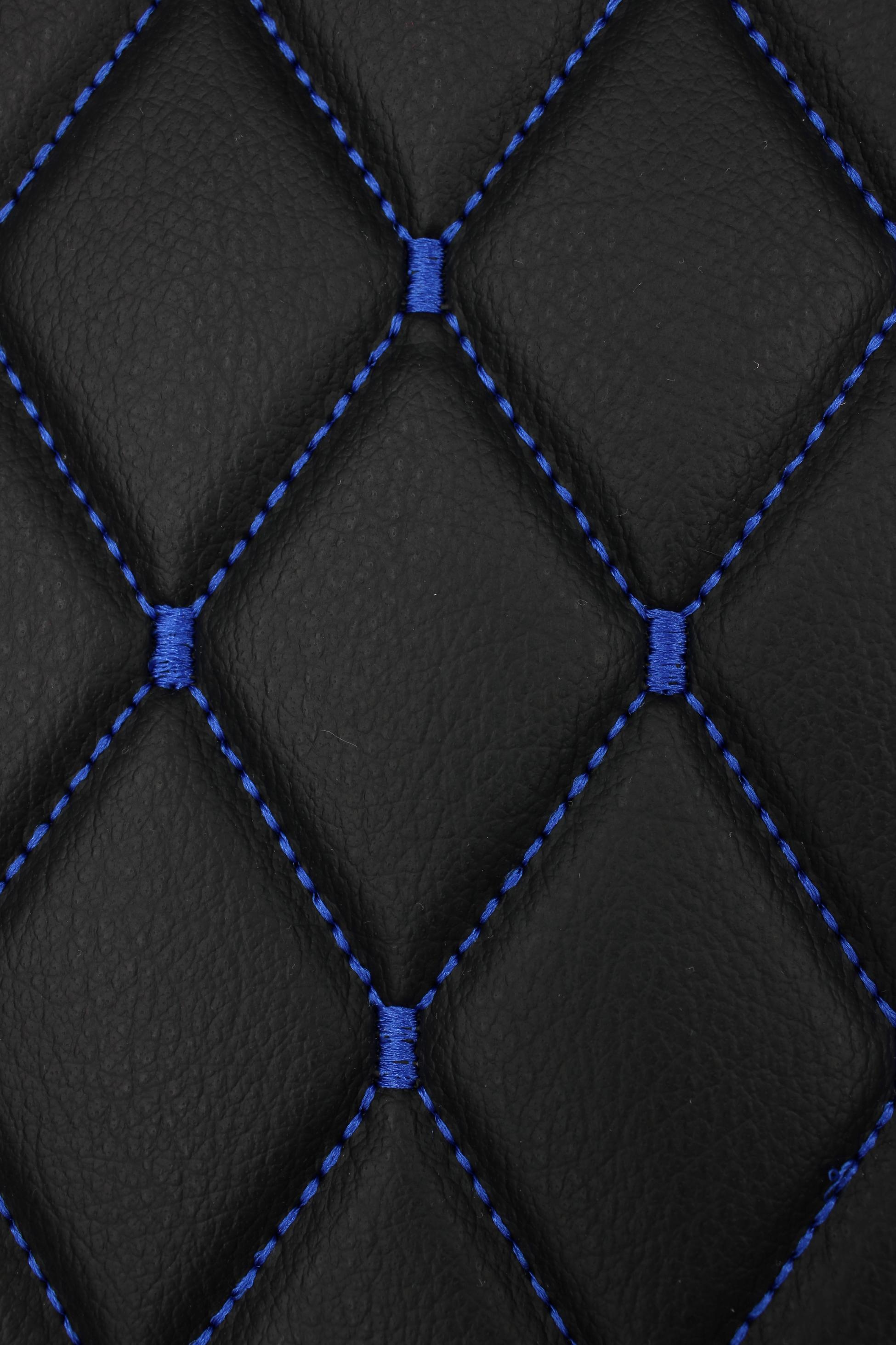 blue-quilted-black-faux-leather-car-upholstery-fabric-diamond-1