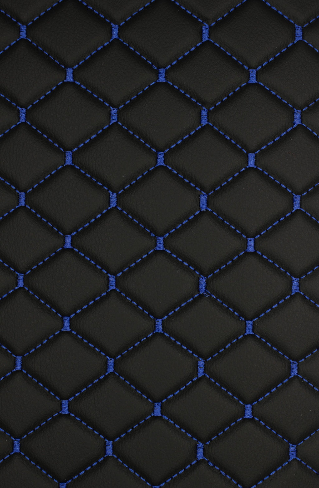 blue-quilted-black-faux-leather-car-upholstery-fabric-diamond