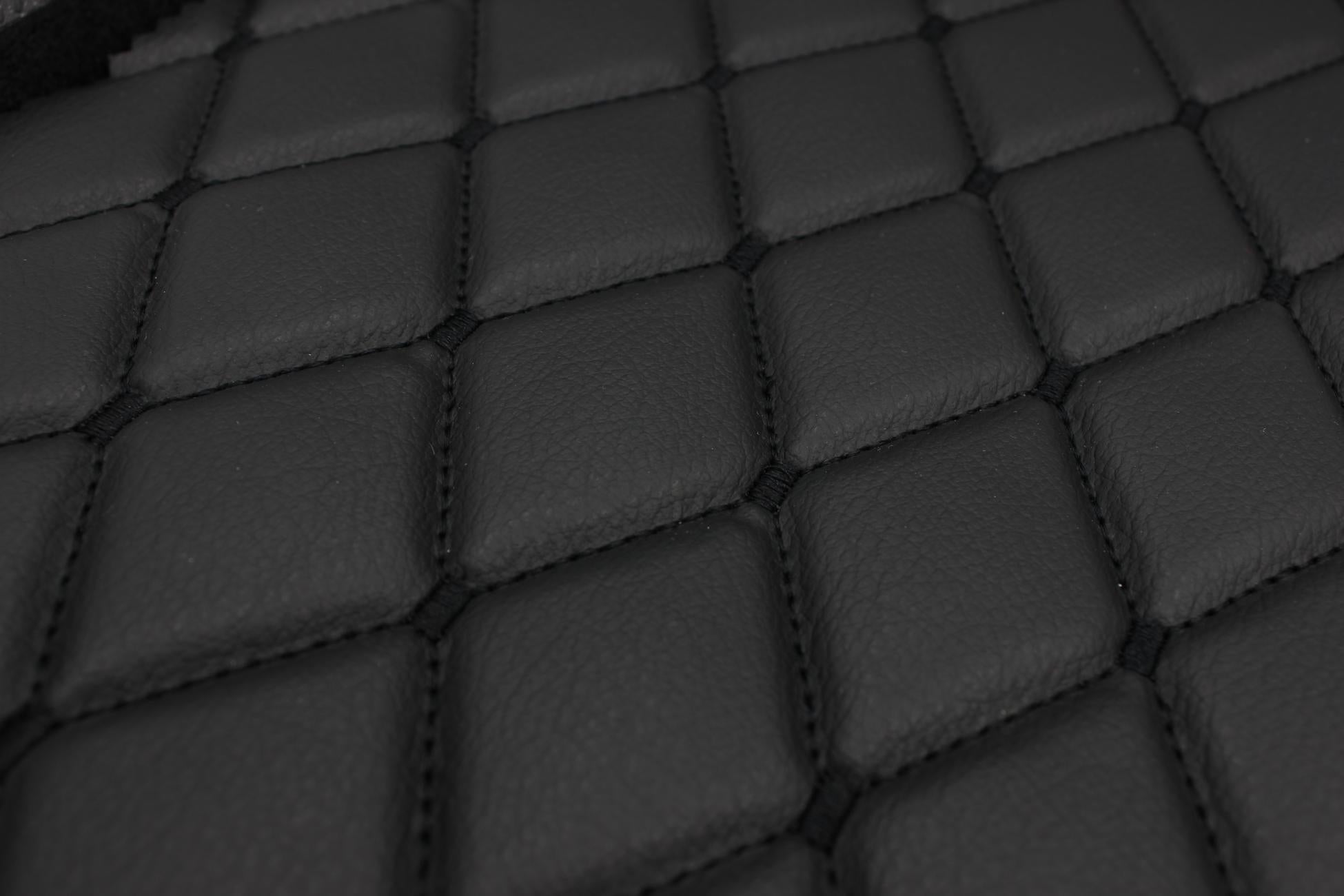 black-quilted-vinyl-faux-leather-car-upholstery-fabric-diamond