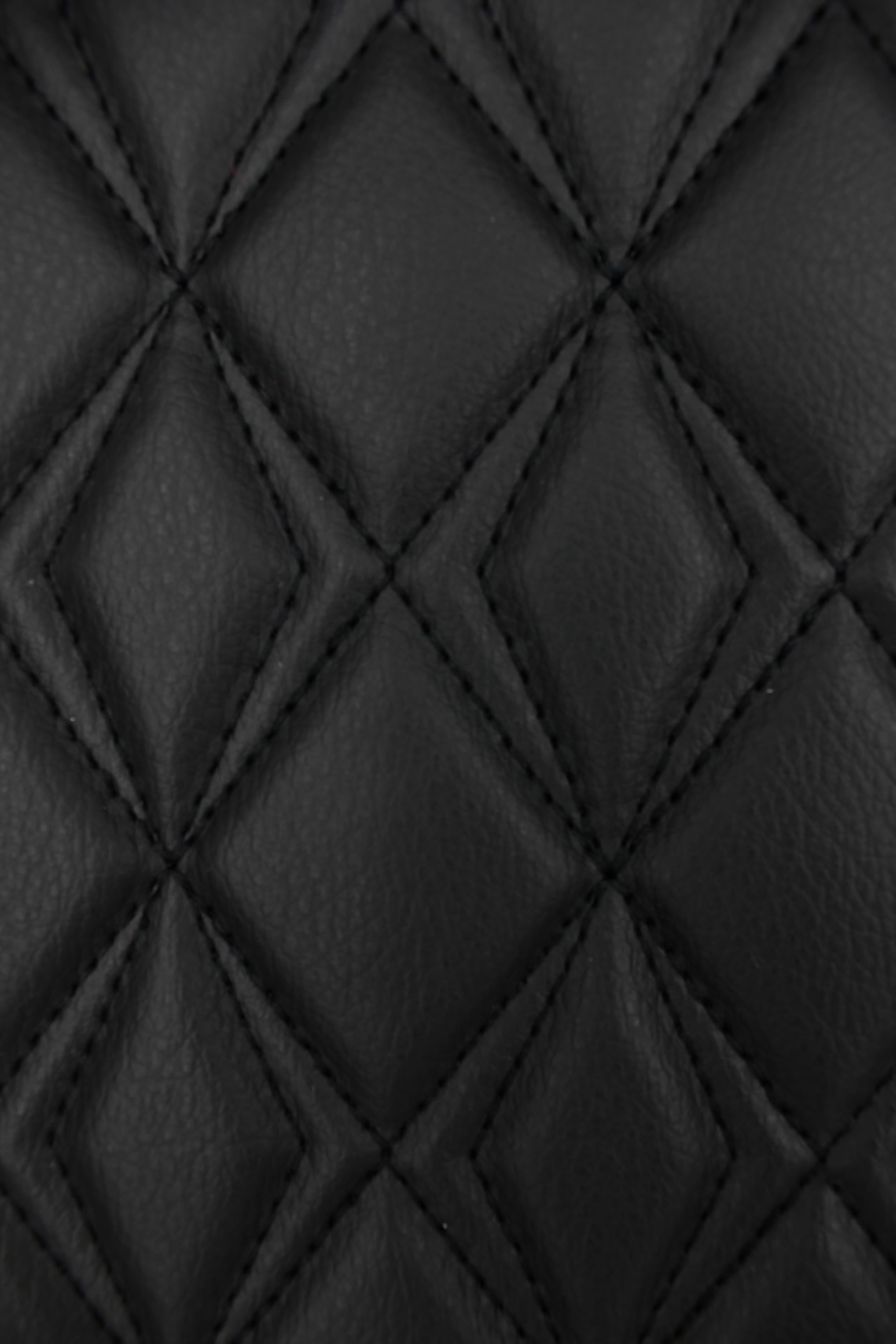black-quilted-synthetic-leather-car-upholstery-fabric-diamond