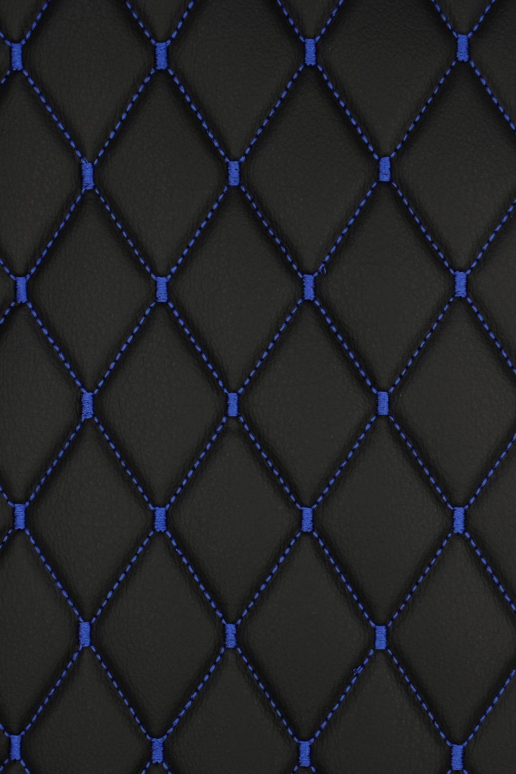 blue-quilted-black-faux-leather-car-upholstery-fabric-diamond-1