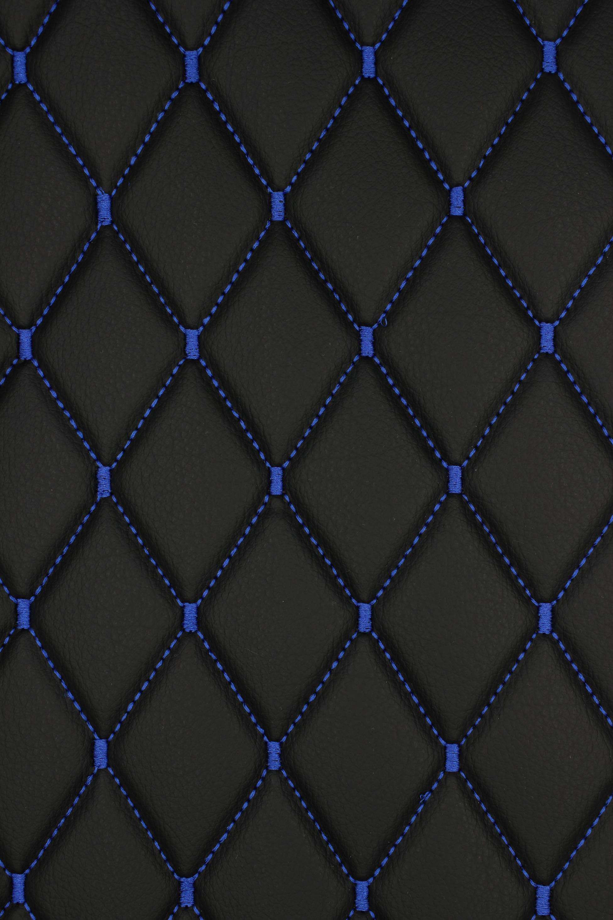 blue-quilted-black-faux-leather-car-upholstery-fabric-diamond-1