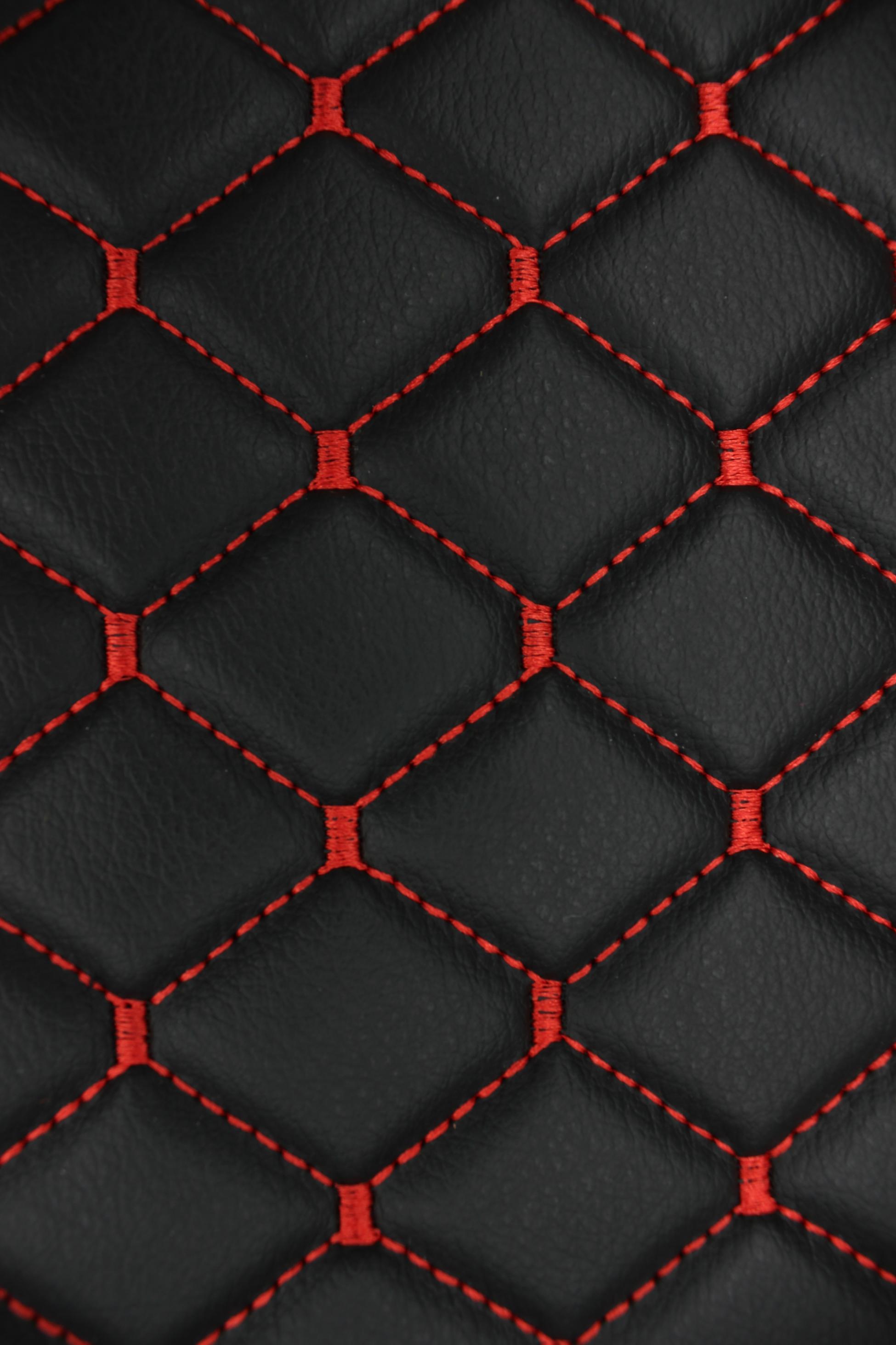 red-quilted-black-faux-leather-car-upholstery-fabric-diamond
