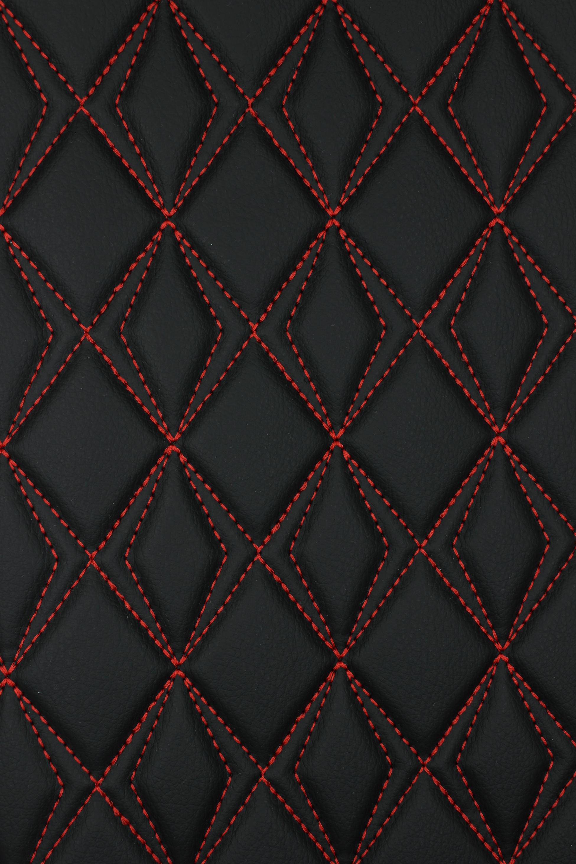 red-quilted-black-faux-leather-upholstery-fabric-diamond