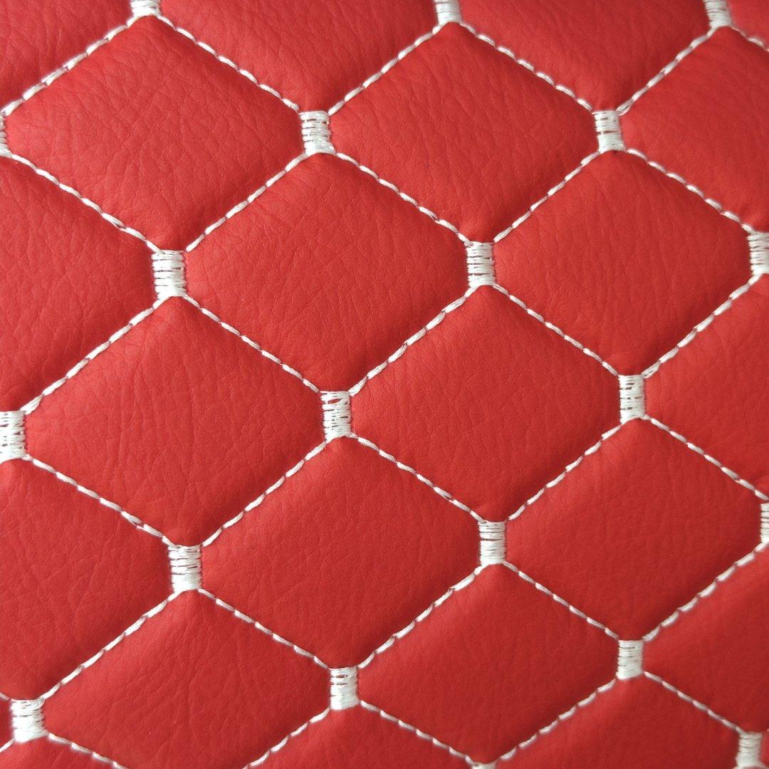 red-quilted-white-faux-leather-upholstery-fabric-diamond